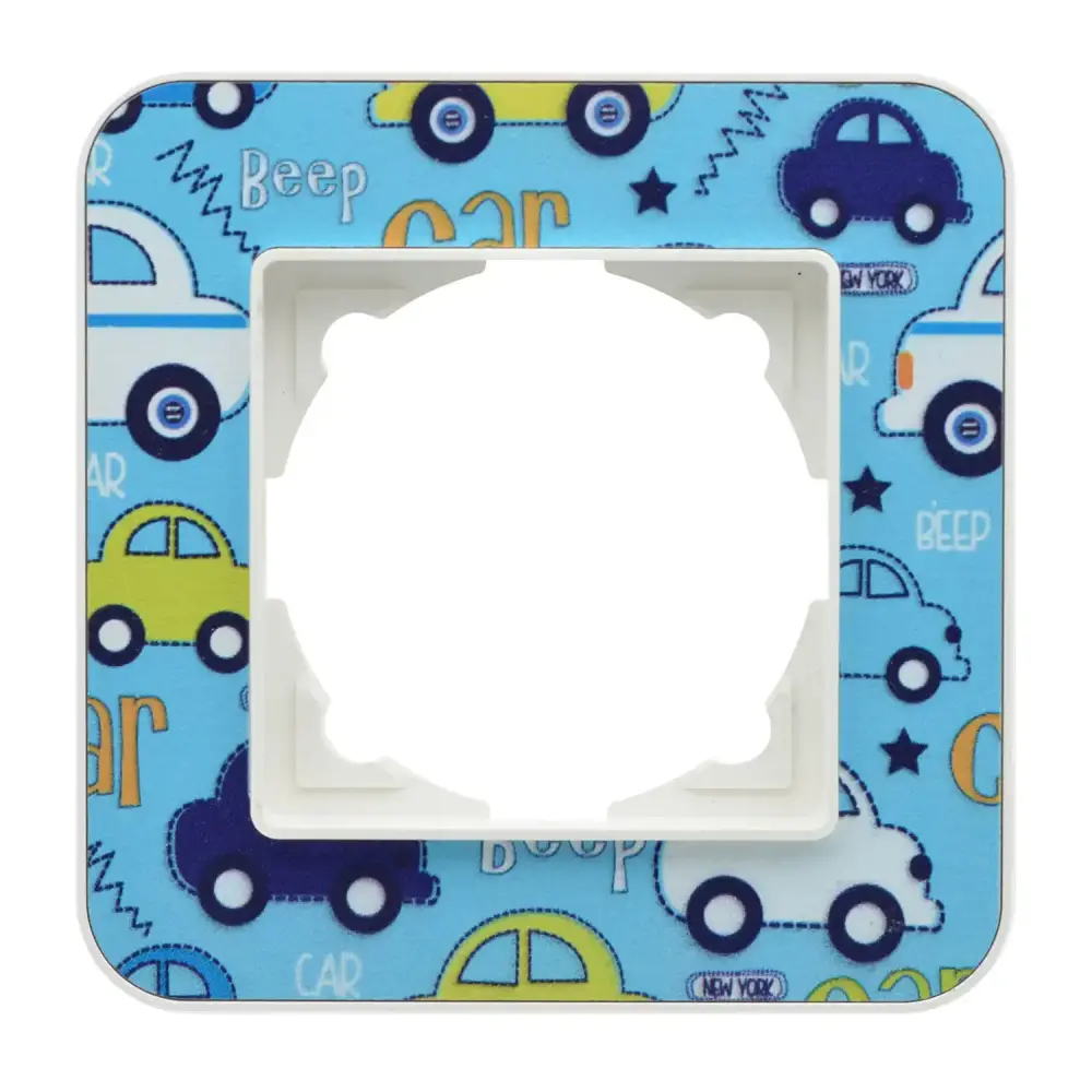 Radius Design Tekli Çerçeve, Fildişi Beyazı / Little Cars - Günsan