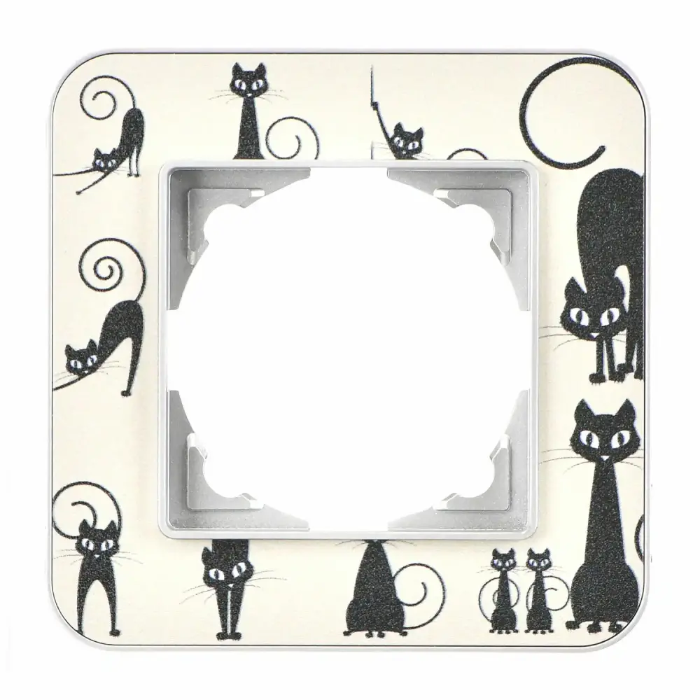 Radius Design Tekli Çerçeve, Gümüş / Cats - 1