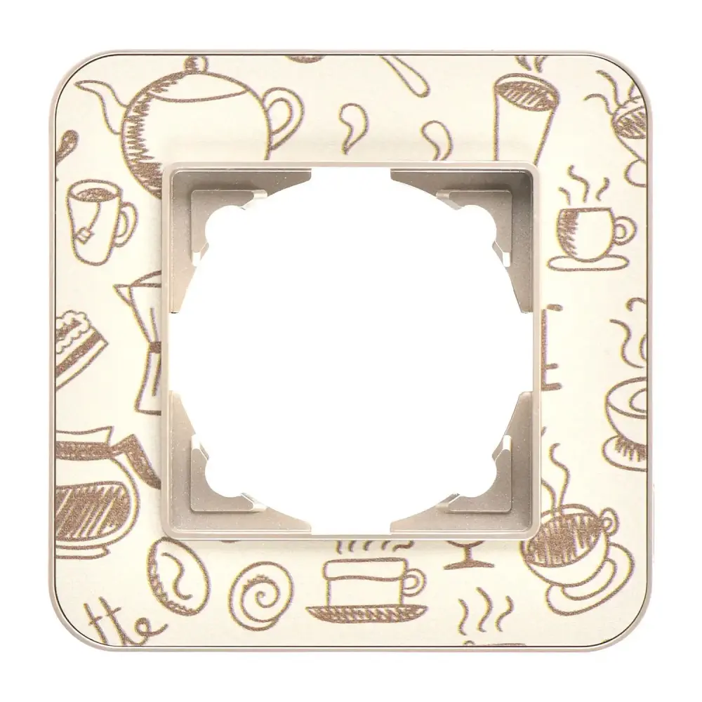 Radius Design Tekli Çerçeve, Metalik Bej / Coffee - 1