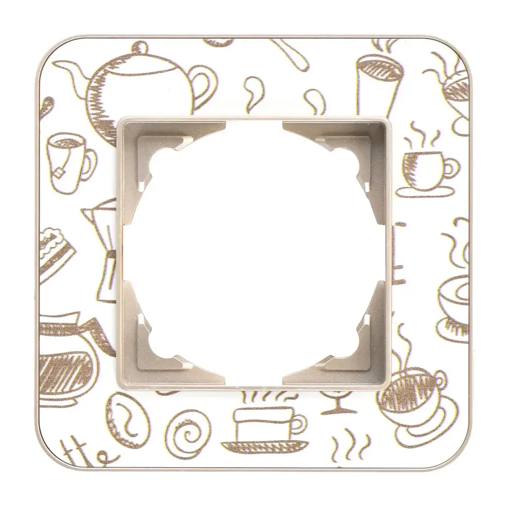 Radius Design Tekli Çerçeve, Metalik Bej / Coffee Metal - Günsan