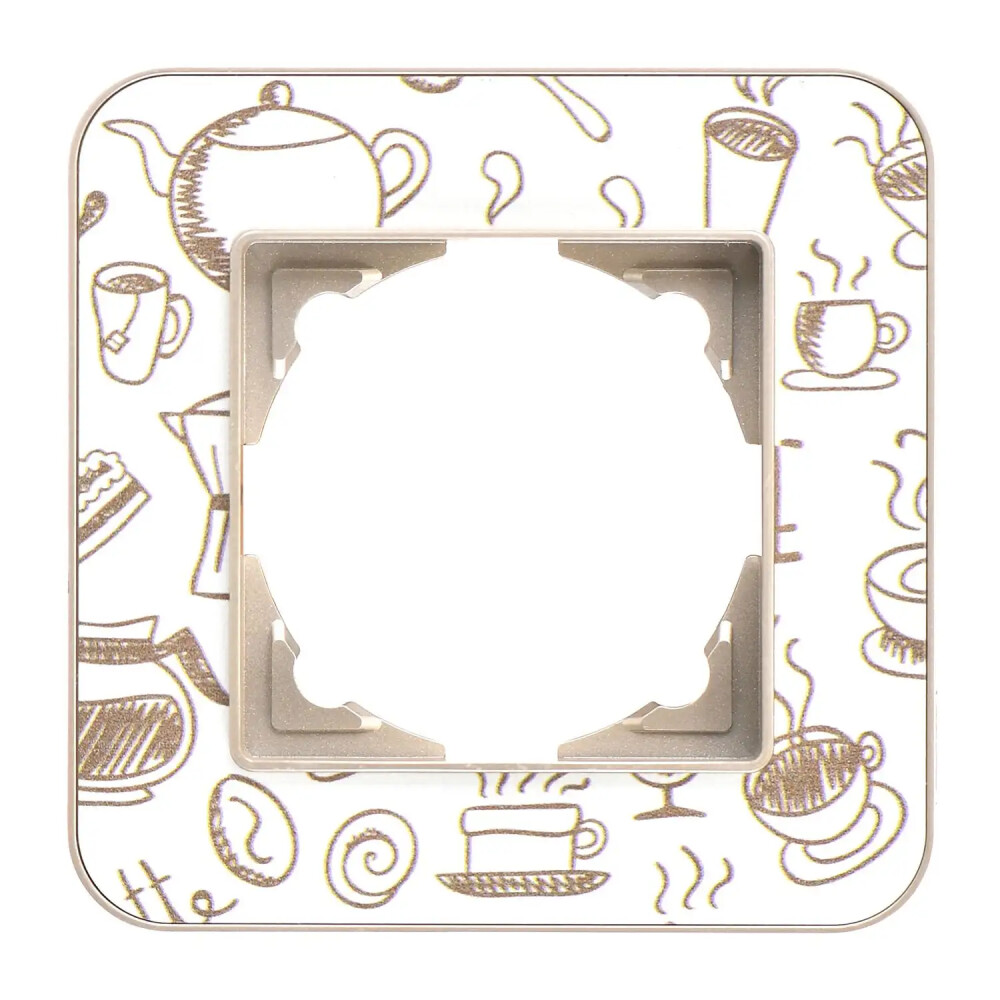 Radius Design Tekli Çerçeve, Metalik Bej / Coffee Metal - Günsan Elektrik