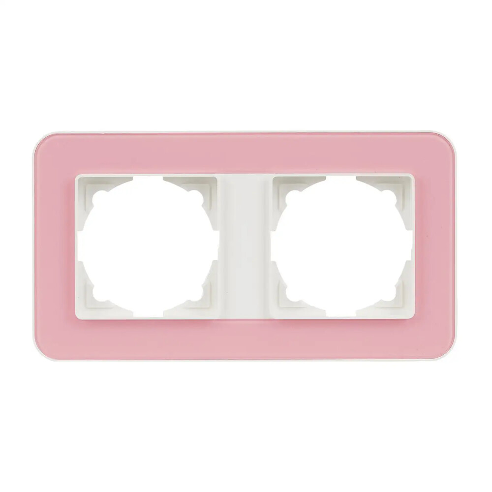 Radius Elements İkili Çerçeve, Fildişi Beyazı / Powdery Pink - Günsan Elektrik