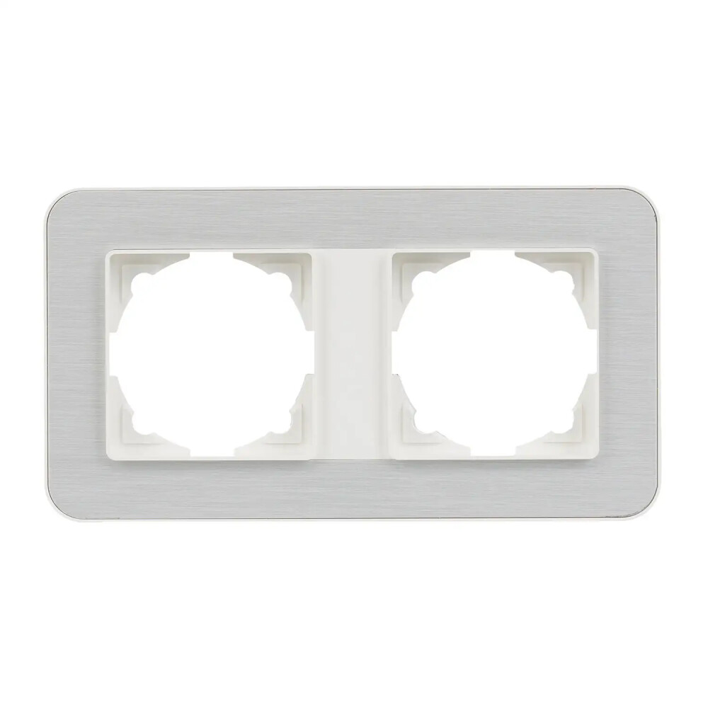 Radius Elements İkili Çerçeve, Fildişi Beyazı / Silver Light - Günsan Elektrik