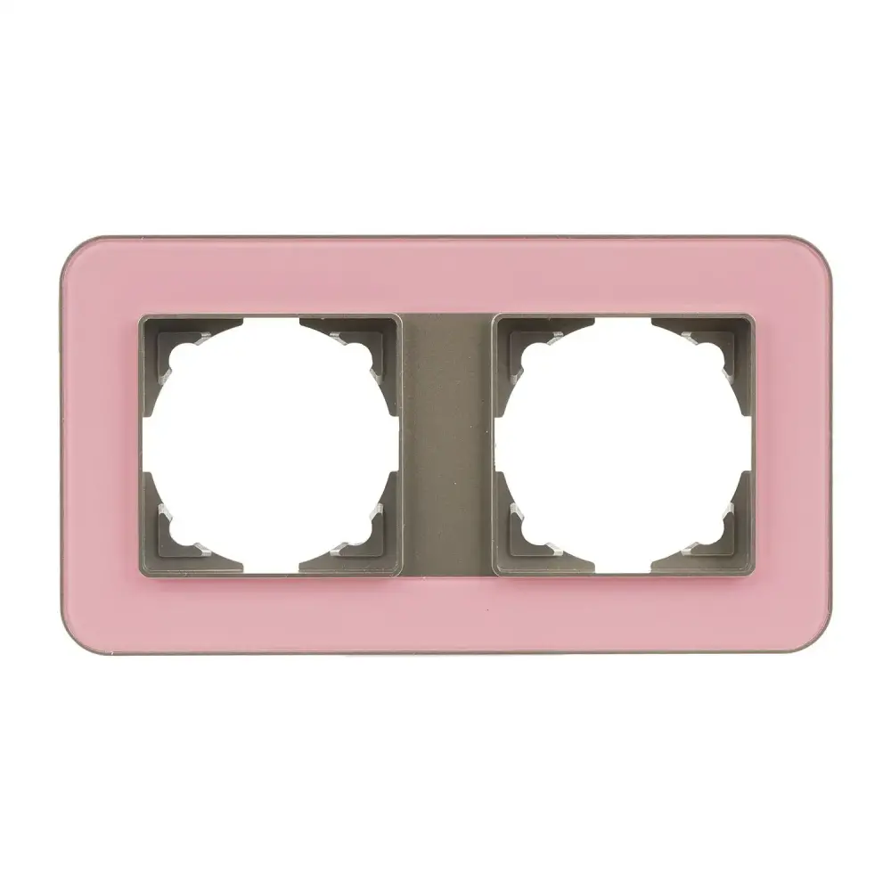 Radius Elements İkili Çerçeve, Metalik Bej / Powdery Pink - Günsan