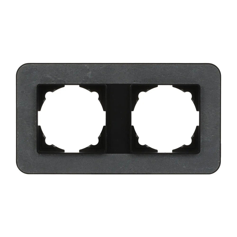 Radius Elements İkili Çerçeve, Metalik Siyah / Black - Günsan Elektrik