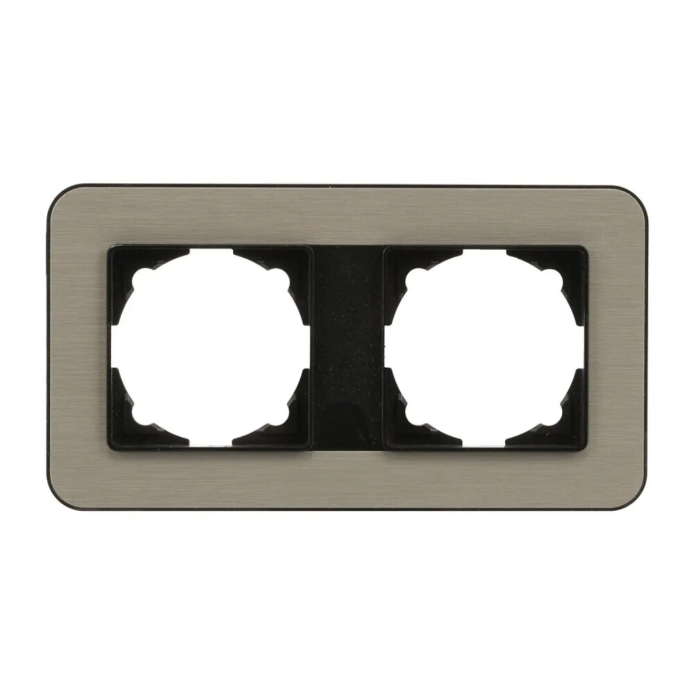 Radius Elements İkili Çerçeve, Metalik Siyah / Bronze - Günsan Elektrik