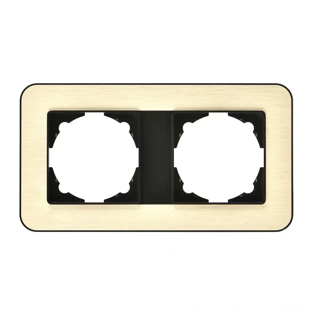 Radius Elements İkili Çerçeve, Metalik Siyah / Gold - Günsan