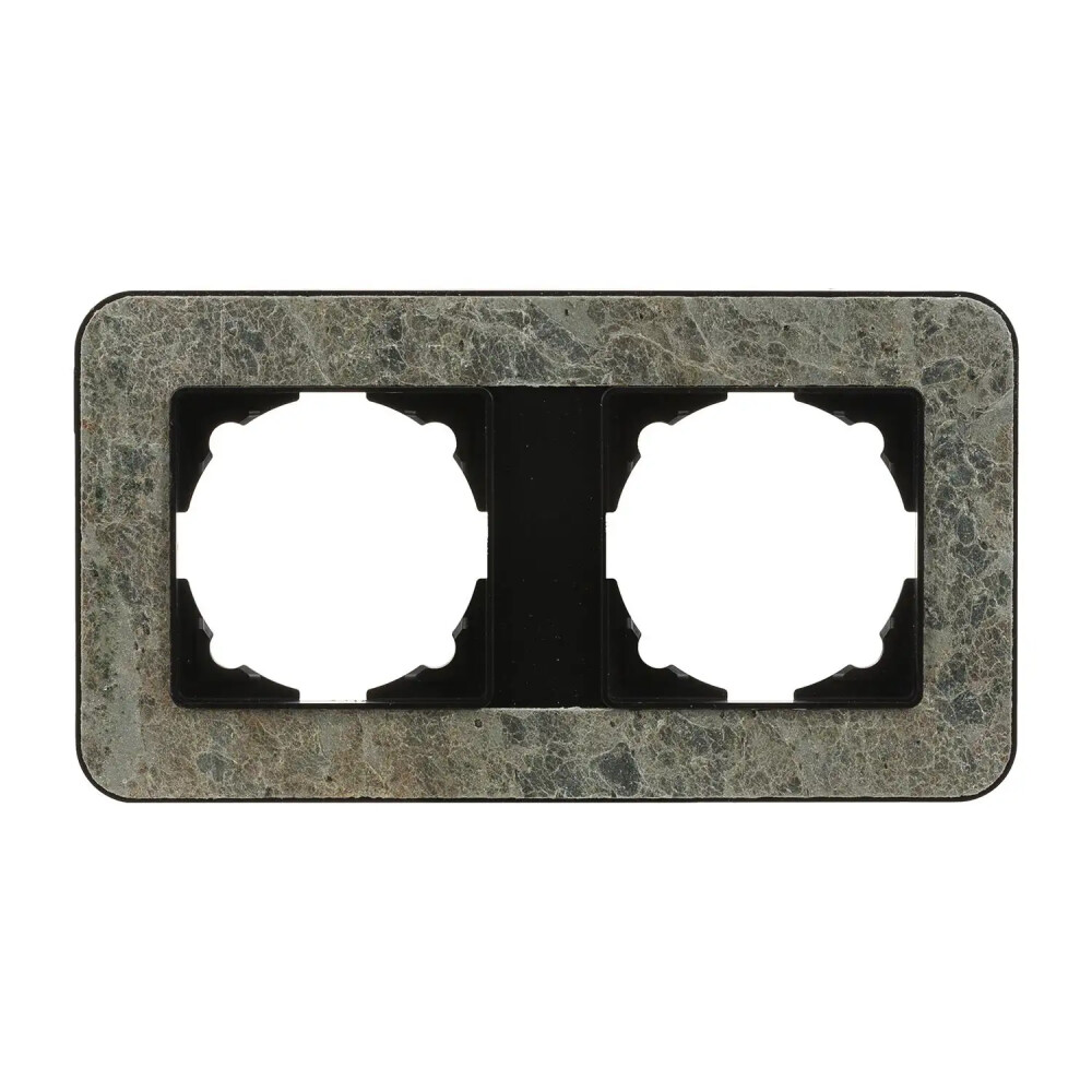 Radius Elements İkili Çerçeve, Metalik Siyah / Seagreen - Günsan Elektrik