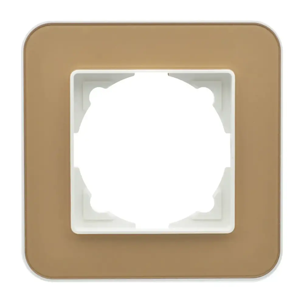 Radius Elements Tekli Çerçeve, Fildişi Beyazı / Pearl Gold - Günsan