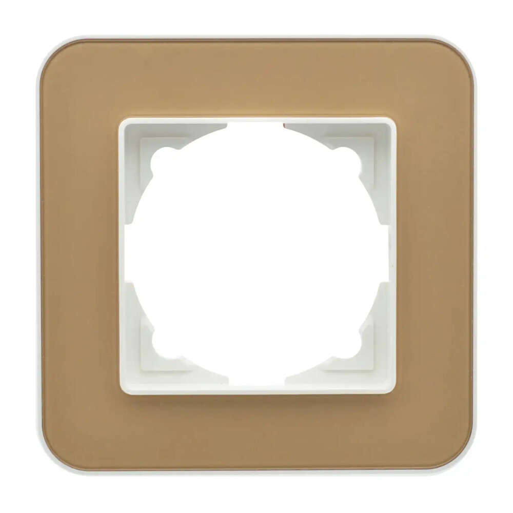 Radius Elements Tekli Çerçeve, Fildişi Beyazı / Pearl Gold - Günsan Elektrik