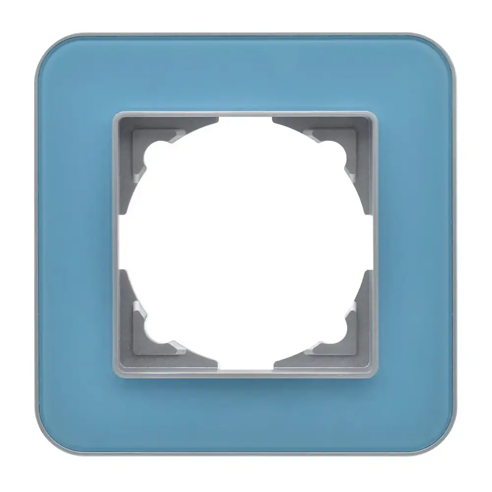 Radius Elements Tekli Çerçeve, Gümüş / Pastel Blue - Günsan