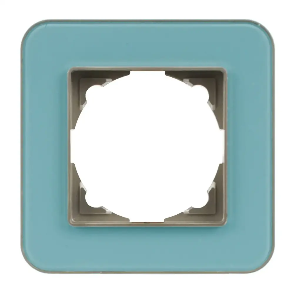 Radius Elements Tekli Çerçeve, Metalik Bej / Pastel Green - Günsan