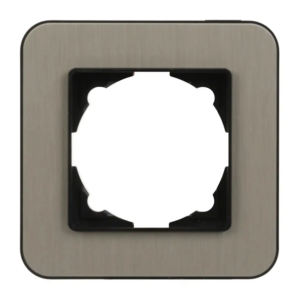 Radius Elements Tekli Çerçeve, Metalik Siyah / Bronze - Günsan