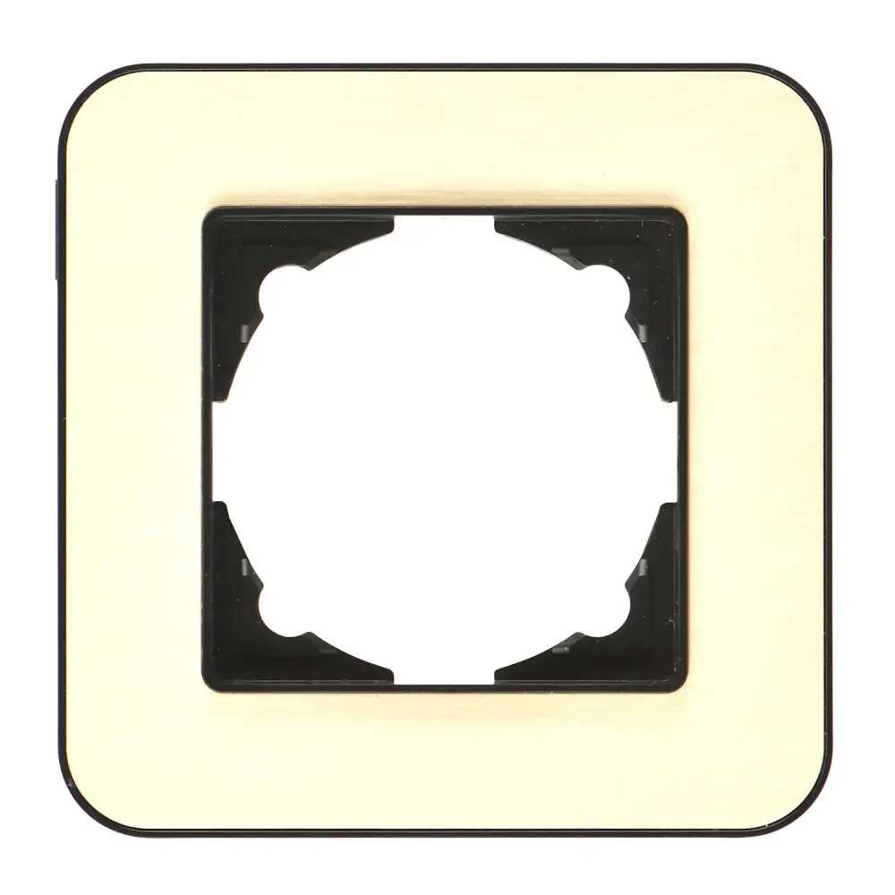 Radius Elements Tekli Çerçeve, Metalik Siyah / Gold - 1