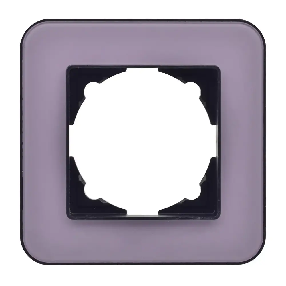 Radius Elements Tekli Çerçeve, Metalik Siyah / Pastel Violet - Günsan