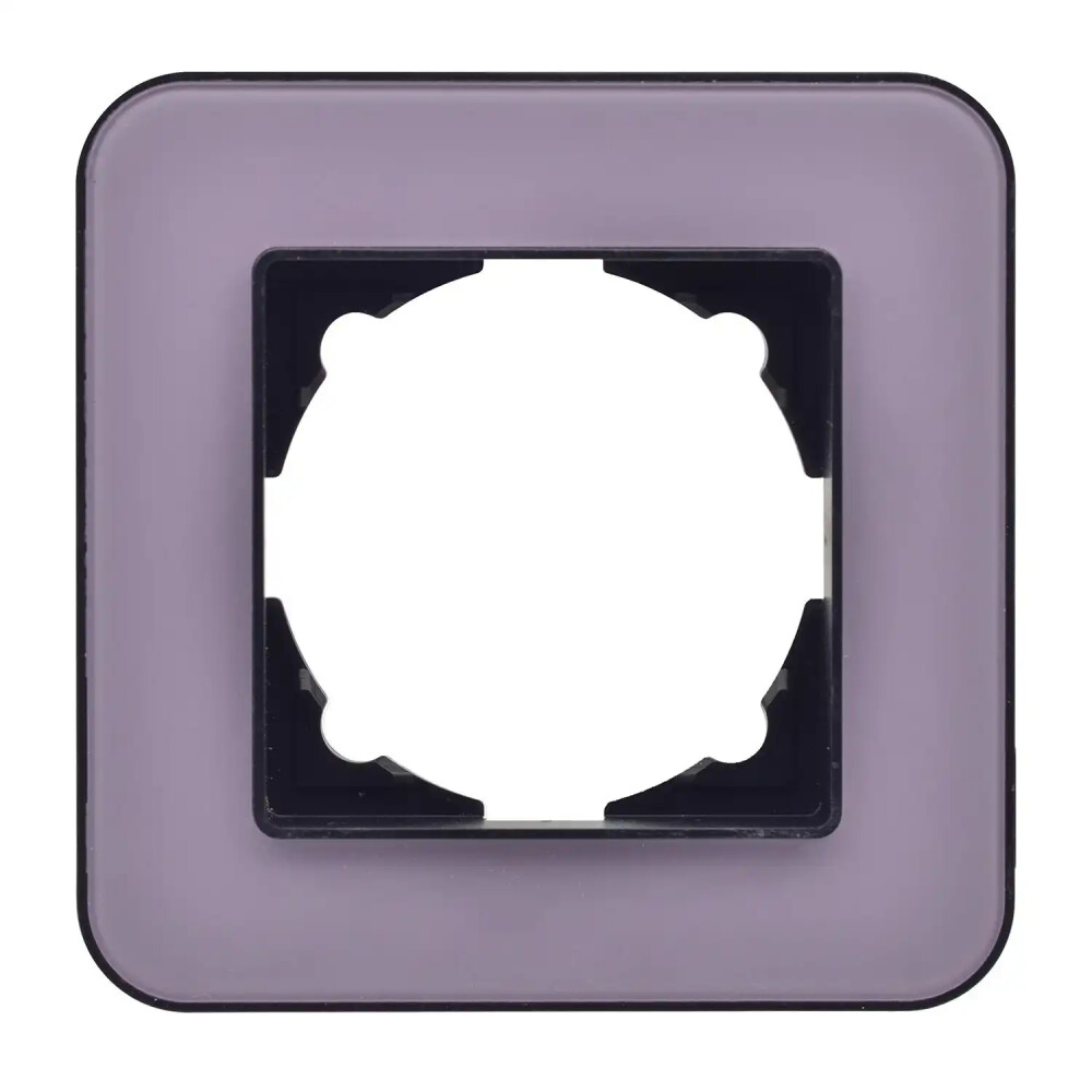 Radius Elements Tekli Çerçeve, Metalik Siyah / Pastel Violet - Günsan Elektrik
