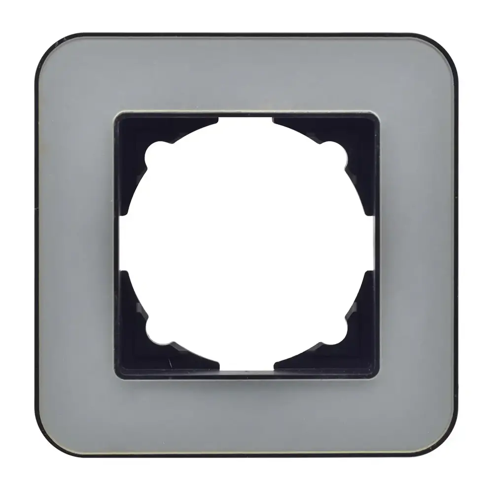Radius Elements Tekli Çerçeve, Metalik Siyah / Pearl Silver - Günsan