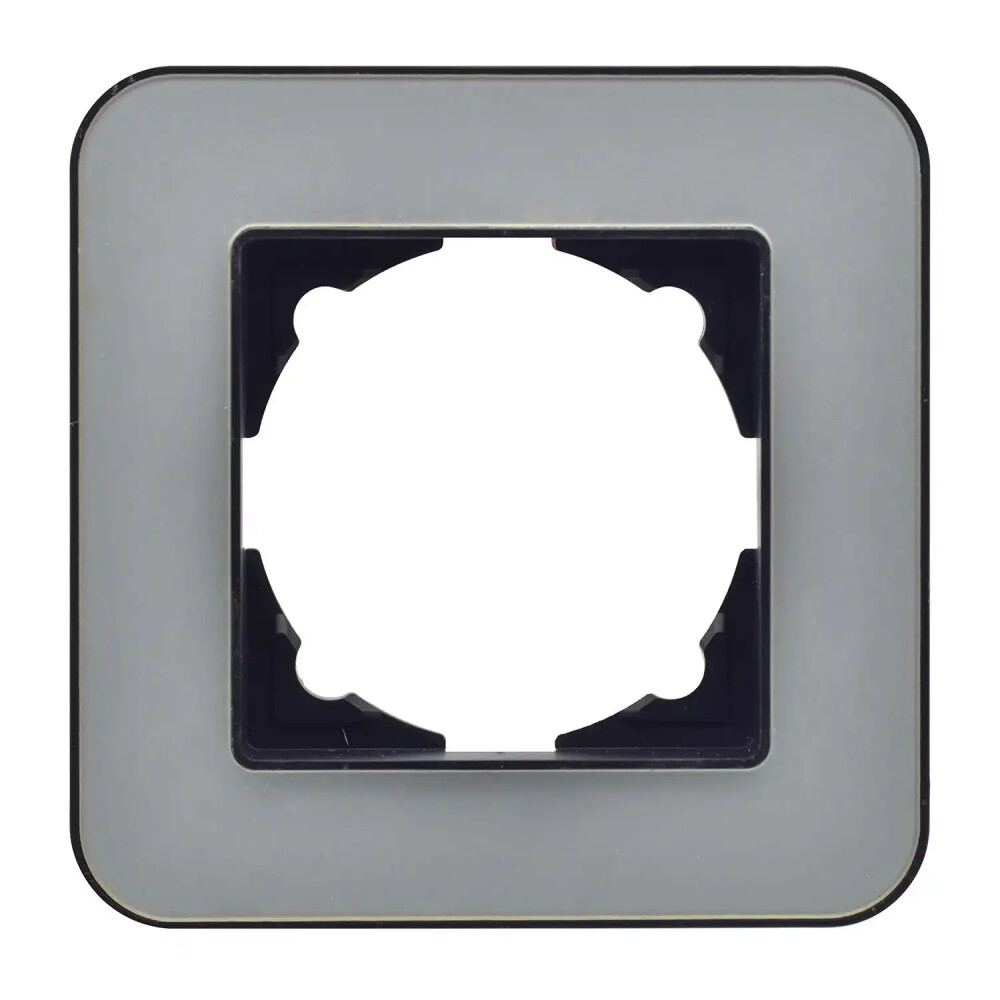 Radius Elements Tekli Çerçeve, Metalik Siyah / Pearl Silver - Günsan Elektrik