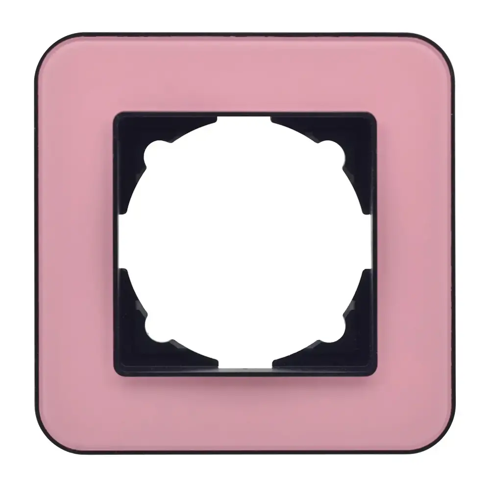 Radius Elements Tekli Çerçeve, Metalik Siyah / Powdery Pink - 1