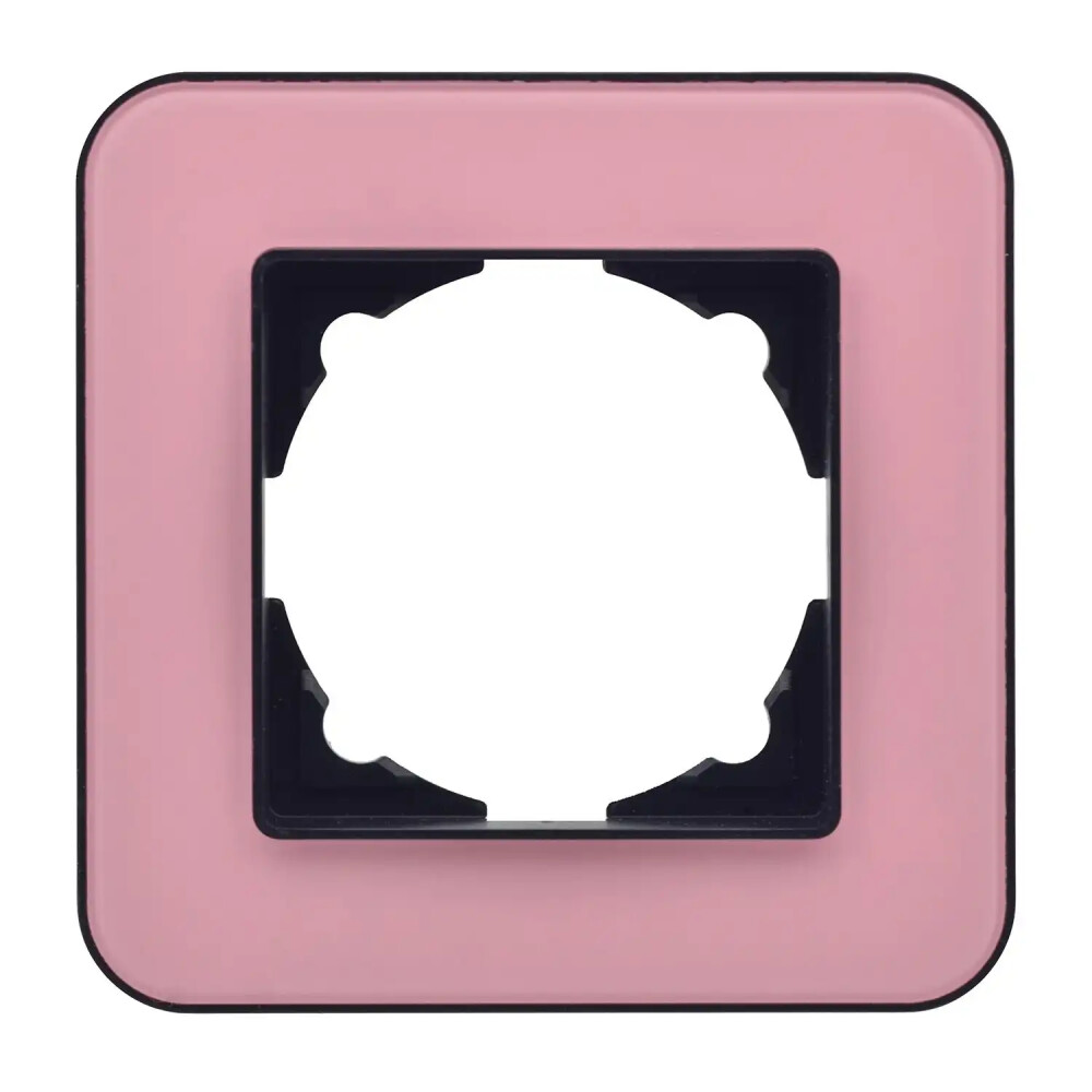 Radius Elements Tekli Çerçeve, Metalik Siyah / Powdery Pink - Günsan Elektrik