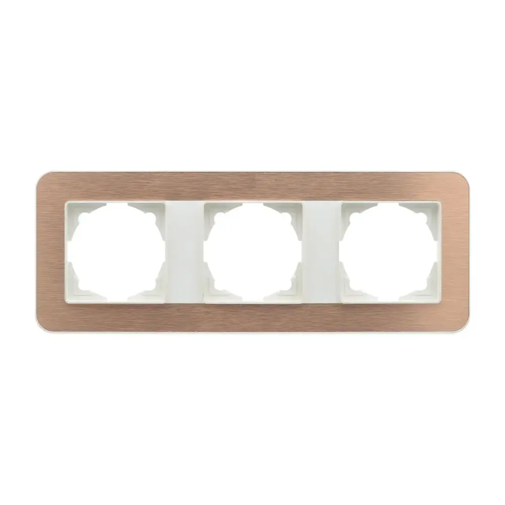 Radius Elements Üçlü Çerçeve, Fildişi Beyazı / Gold - 1