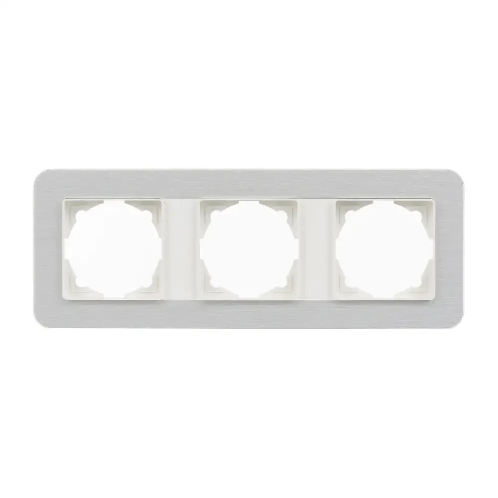 Radius Elements Üçlü Çerçeve, Fildişi Beyazı / Silver Light - 1