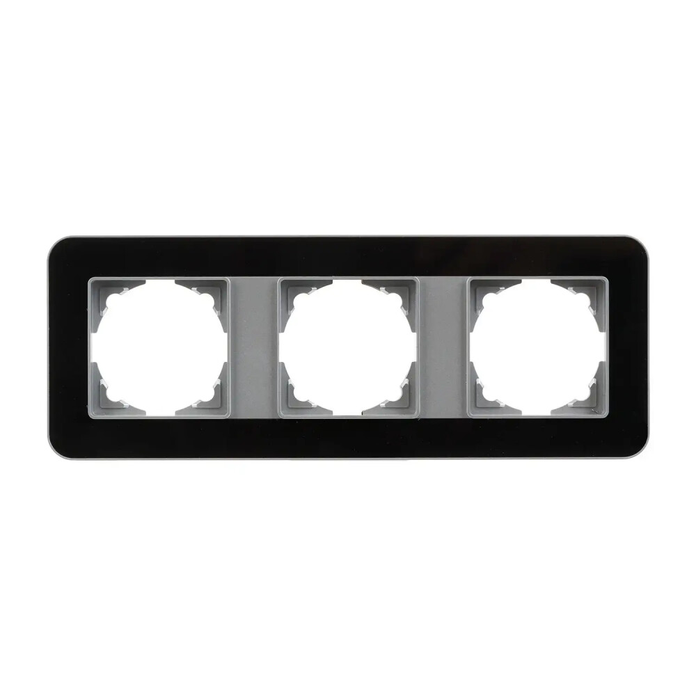 Radius Elements Üçlü Çerçeve, Gümüş / Jet Black - Günsan Elektrik