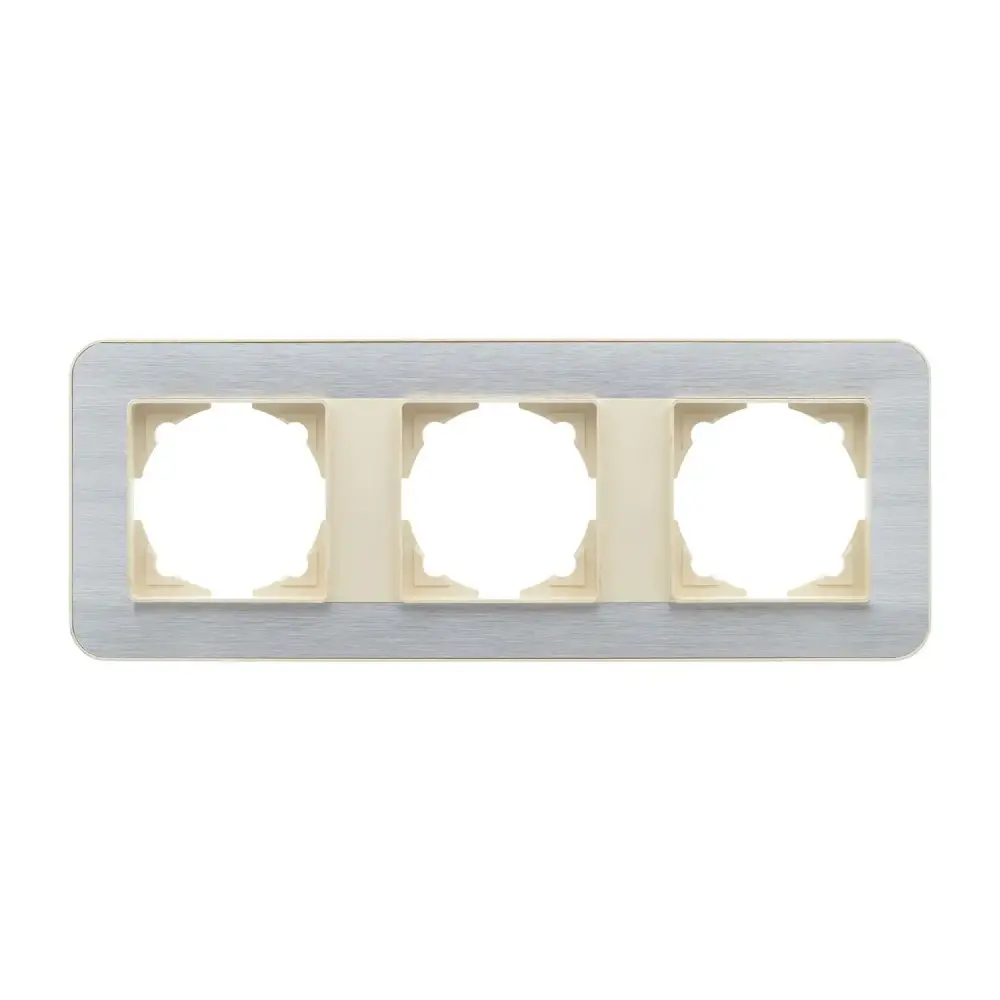 Radius Elements Üçlü Çerçeve, Krem / Silver Light - 1