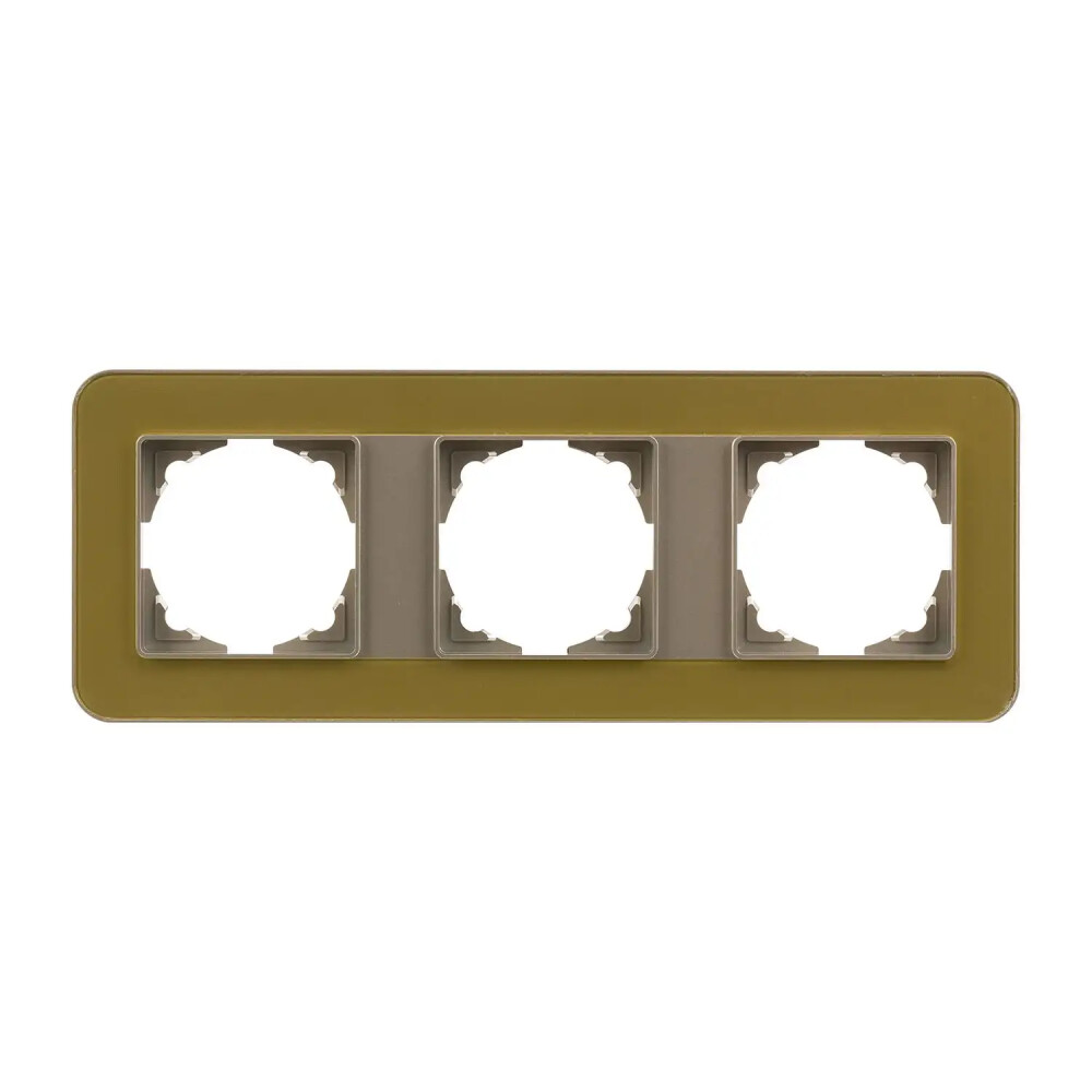 Radius Elements Üçlü Çerçeve, Metalik Bej / Pearl Gold - Günsan Elektrik