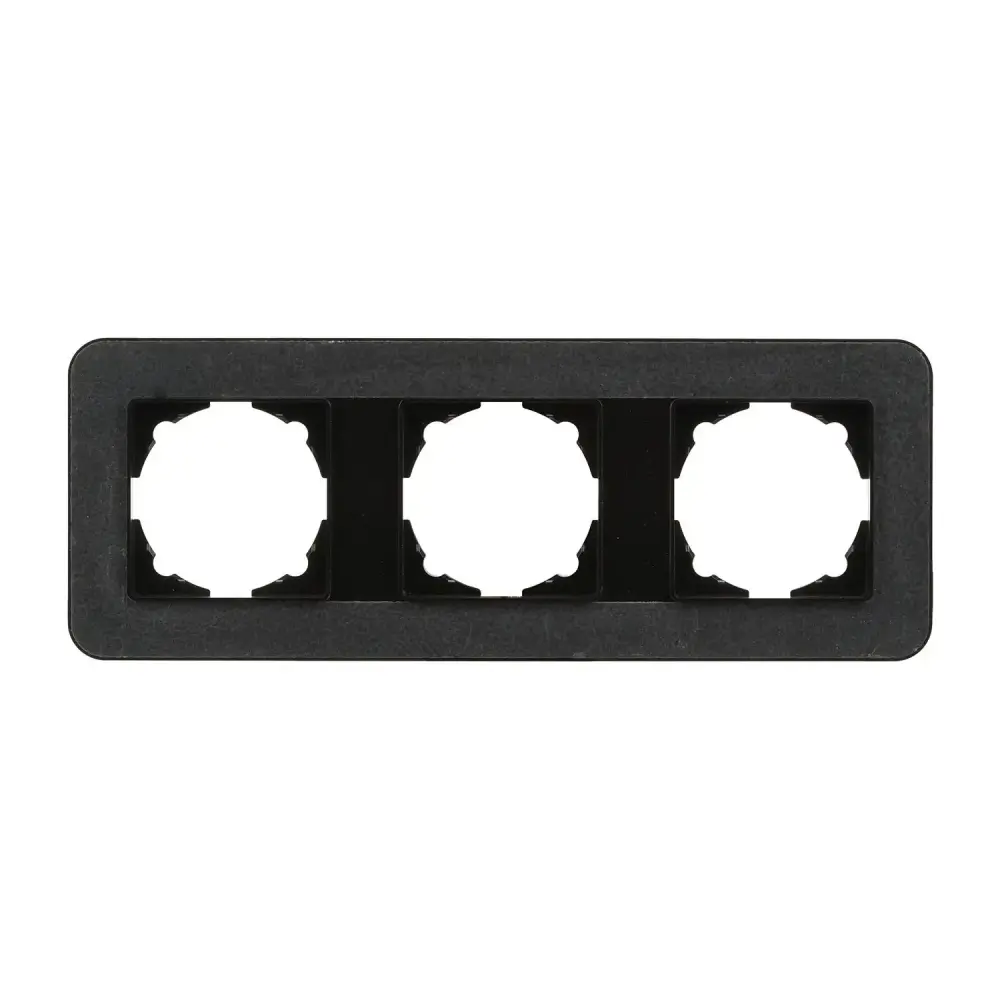 Radius Elements Üçlü Çerçeve, Metalik Siyah / Black - Günsan