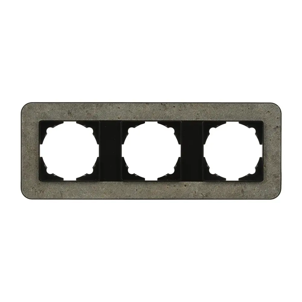 Radius Elements Üçlü Çerçeve, Metalik Siyah / Seagreen - Günsan