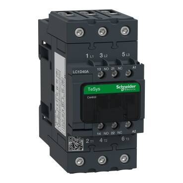 LC1D40AF7 - TeSys D contactor - 3P(3 NO) - AC-3 - <= 440 V 40 A - 110 V AC 50/60 Hz coil - 2