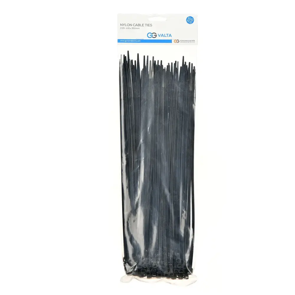 Valta Kablo Bağı T14 Siyah (35cm x 4.8mm) x100 - Günsan