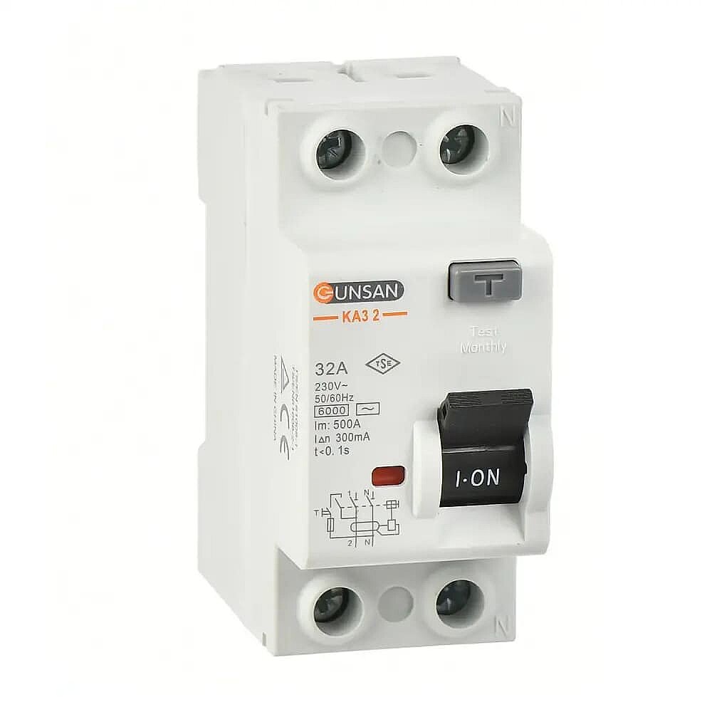 RCCB 2P 6kA 300mA 25A - Günsan