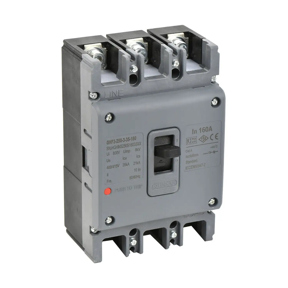 Valta Kompakt Şalt. 3P 35kA Sabit 125A - Günsan Elektrik