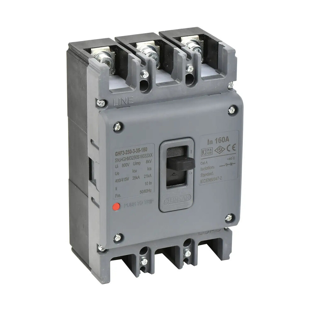 Valta Kompakt Şalt. 3P 35kA Sabit 160A - Günsan Elektrik