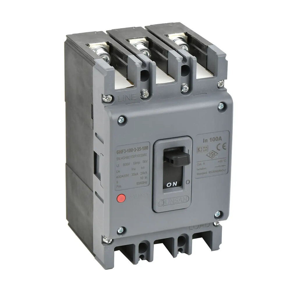 MCCB 3P 35kA Fix.80A - Günsan