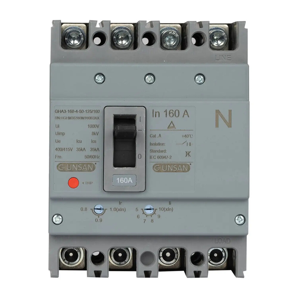 Valta Kompakt Şalter Ayar Sahalı 4P 125A 40℃ - Günsan Elektrik