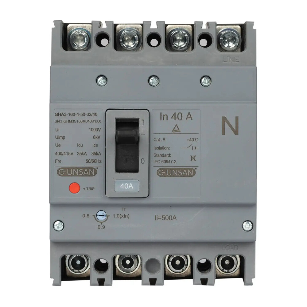 Valta Kompakt Şalter Ayar Sahalı 4P 40A 40℃ - Günsan Elektrik