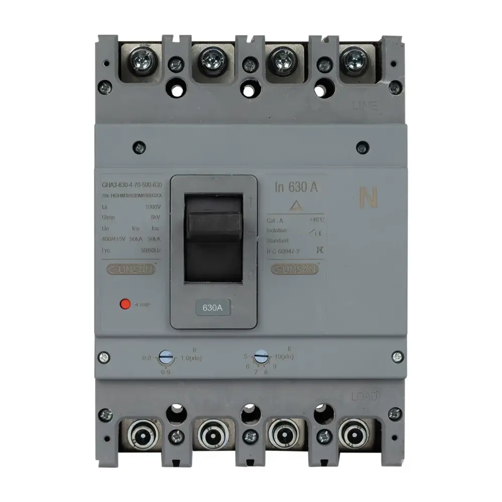 Valta Kompakt Şalter Ayar Sahalı 4P 630A 40℃ - Günsan