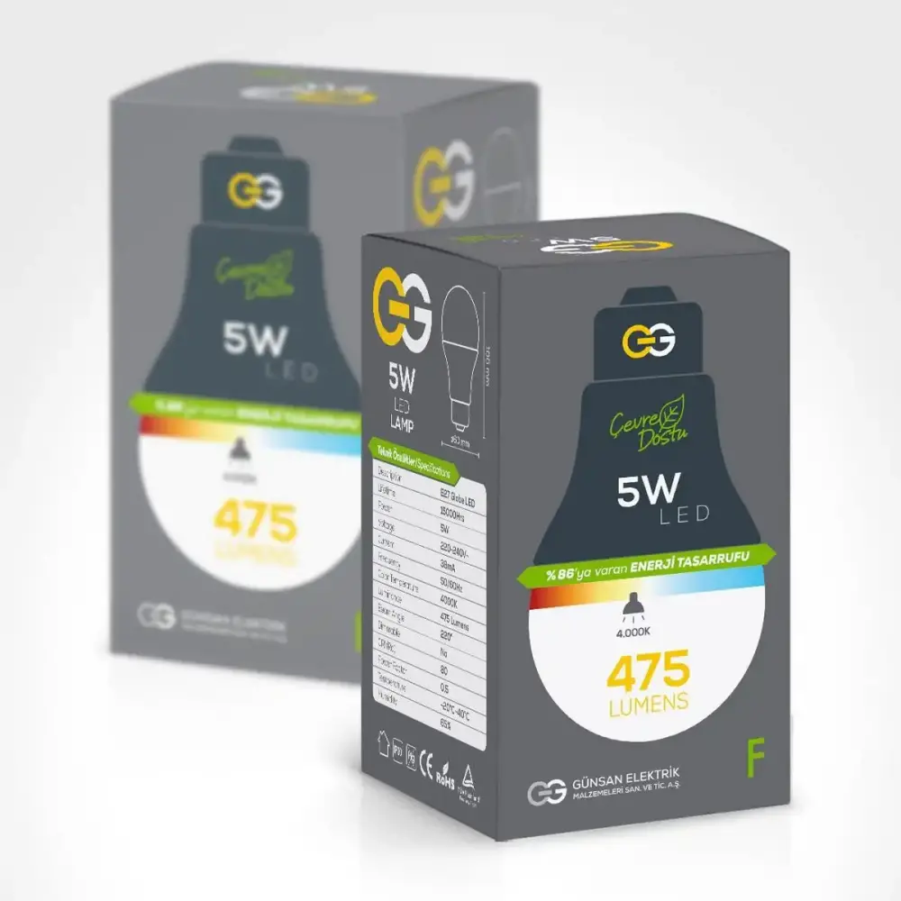 Valta LED Ampül 220-240V 4000K E27 5W - 2