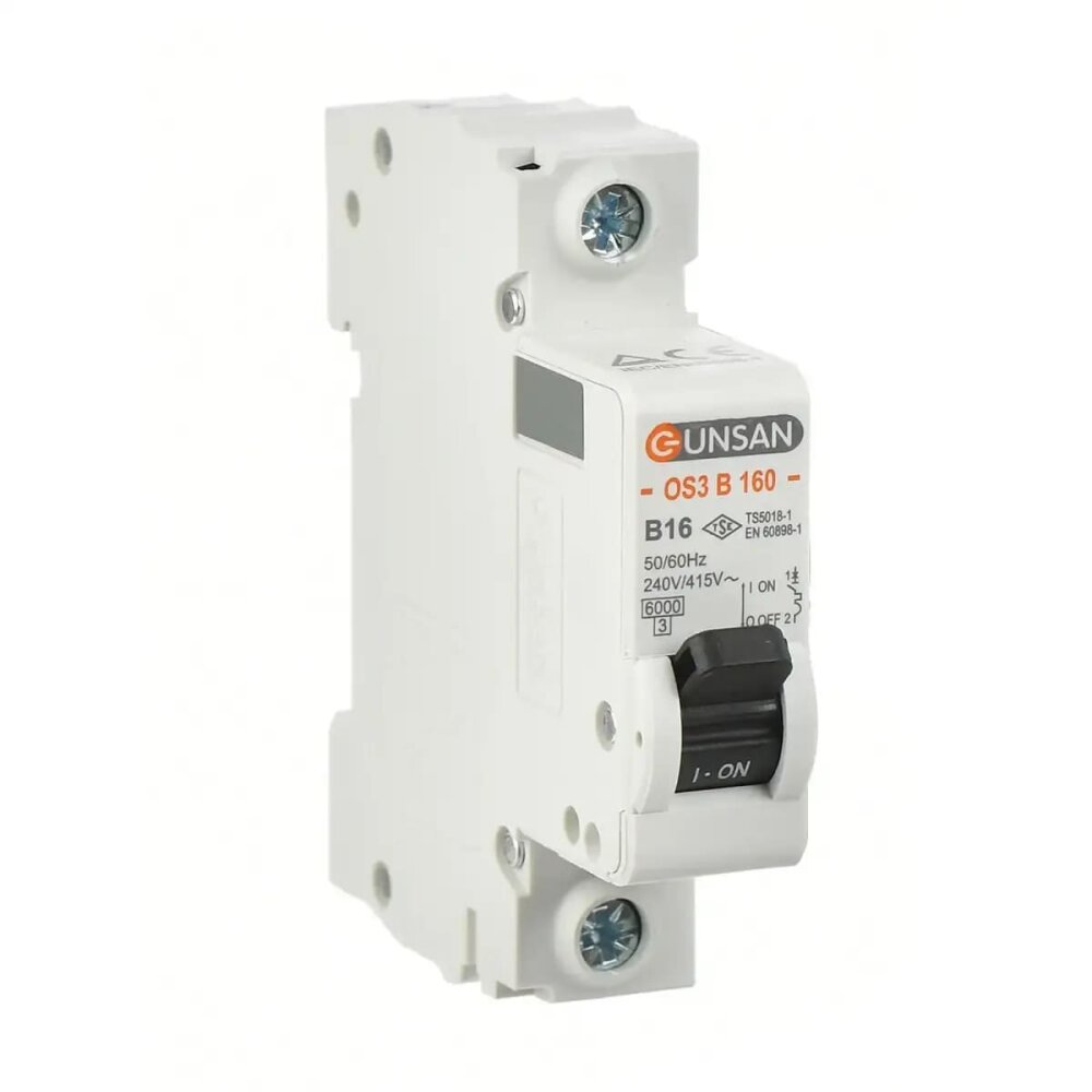 MCB 1P 6kA B Type 2A - Günsan