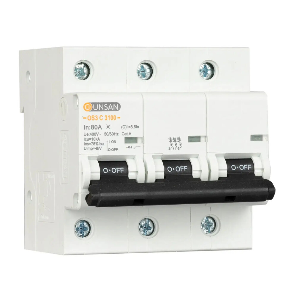 Valta Otomatik Sig. 3P 10kA C Tip 80A - Günsan Elektrik