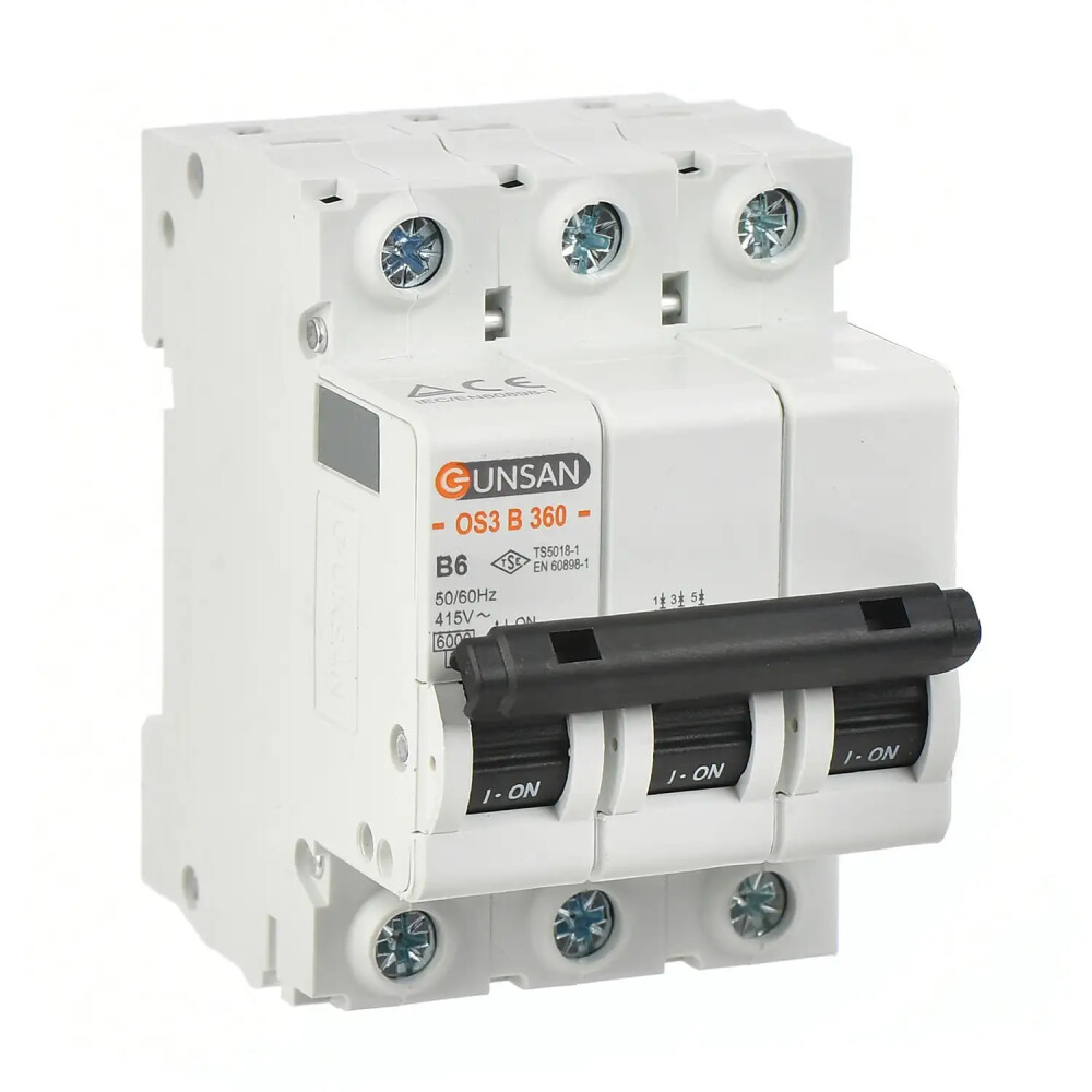 Valta Otomatik Sig. 3P 6kA B Tip 40A - Günsan Elektrik