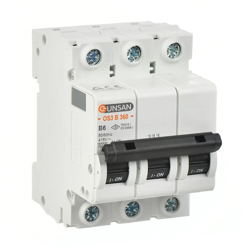 Valta Otomatik Sig. 3P 6kA B Tip 50A - Günsan Elektrik