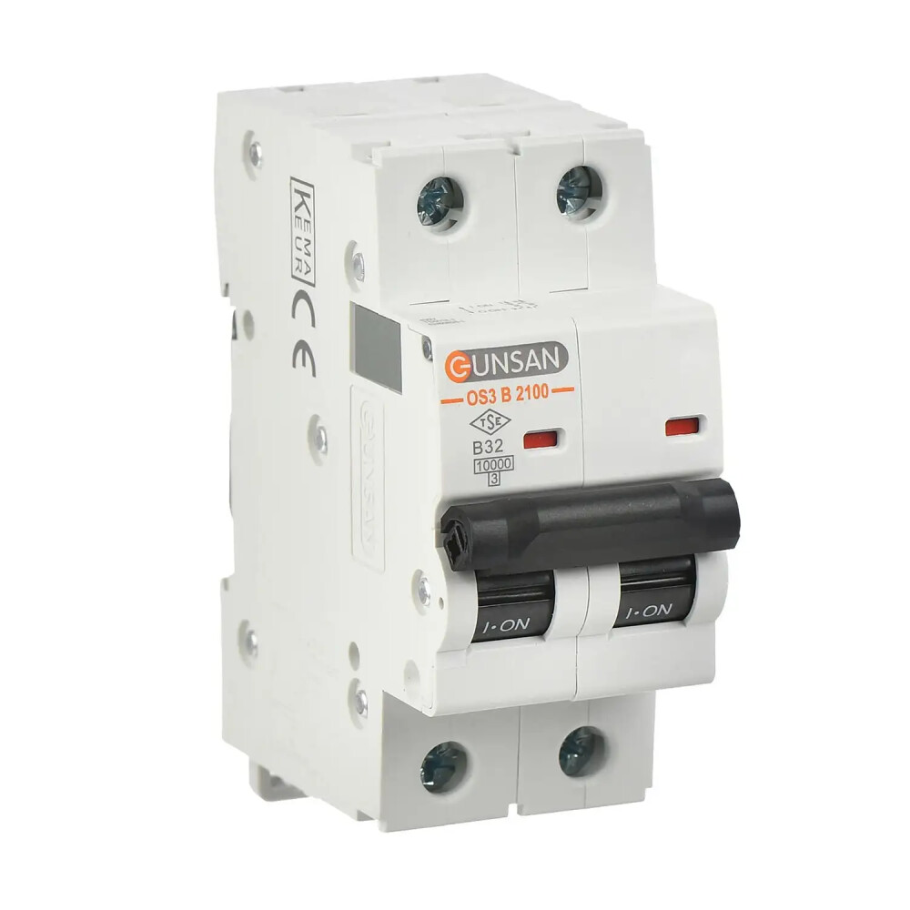 Valta Otomatik Sig.10kA B Tip 2P 63A - Günsan Elektrik