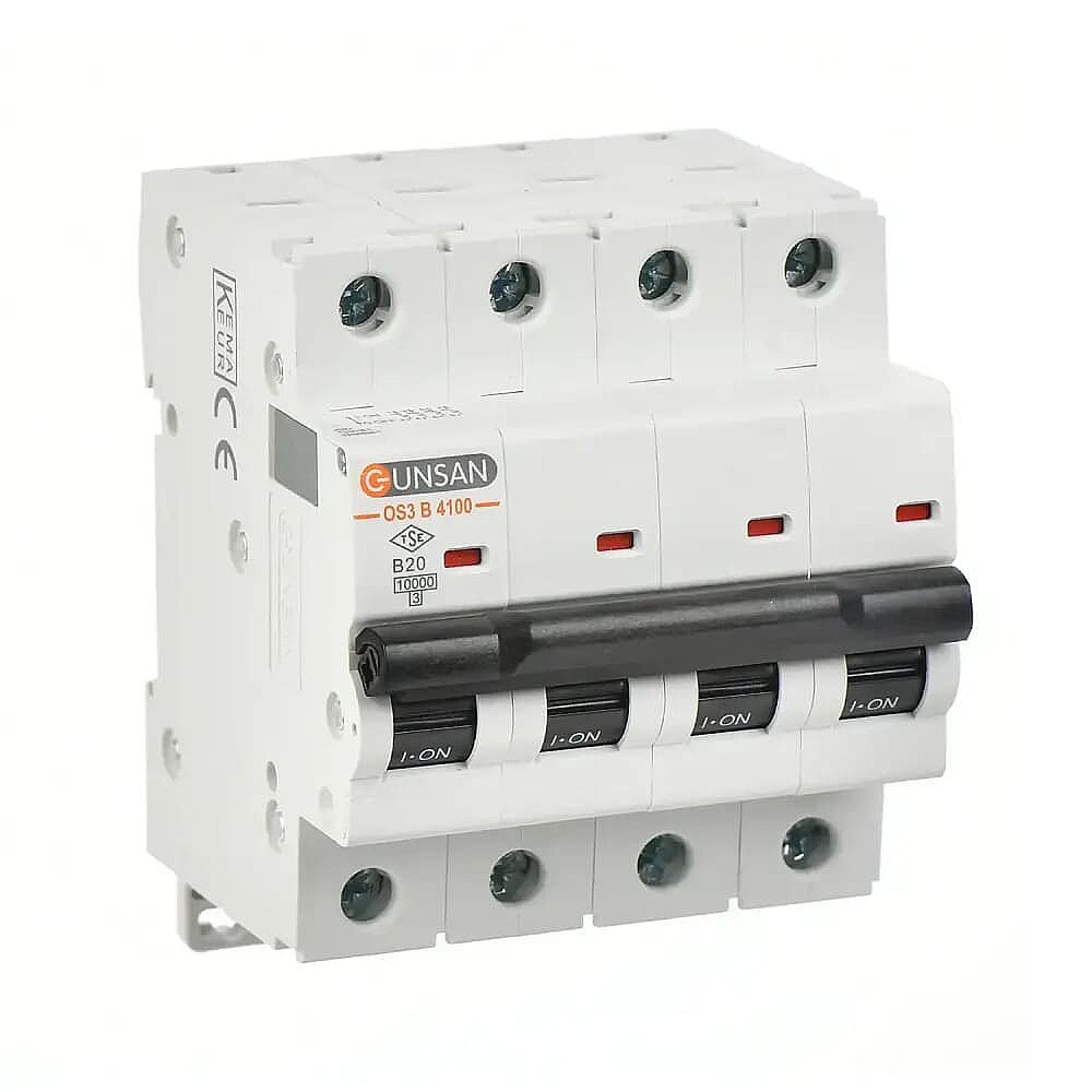 Valta Otomatik Sig.10kA B Tip 4P 10A - Günsan