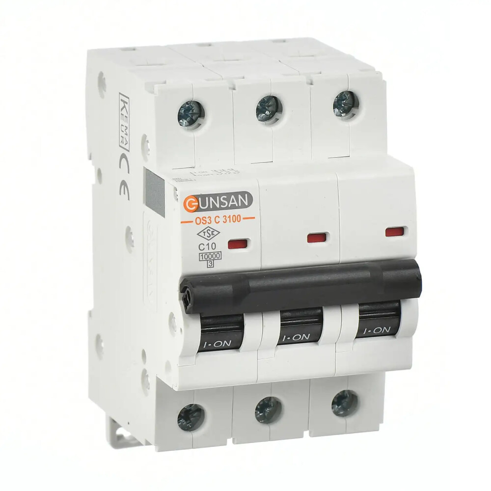 Valta Otomatik Sig.10kA C Tip 3P 10A - Günsan Elektrik
