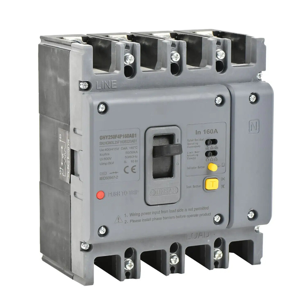 Valta Yangın Korumalı Kompakt Şalt. 4P 50kA 100/300/500mA 200A - Günsan Elektrik