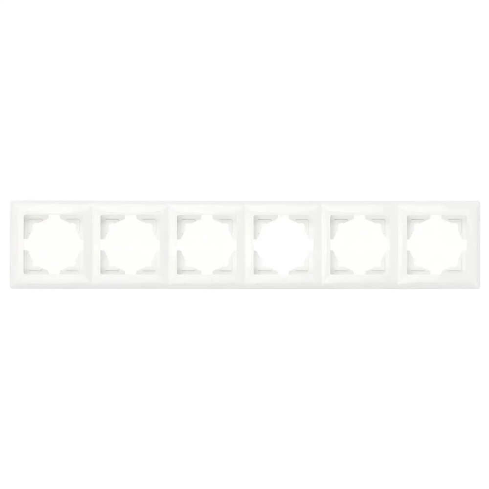 Visage Altılı Çerçeve, Beyaz - Günsan Elektrik